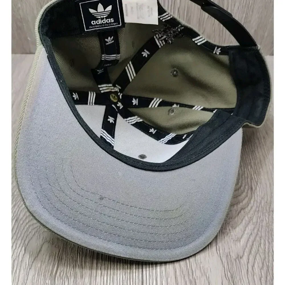 Adidas Men's Hat Classic Olive Green Snapback‎ Adjustable Wool structured Cap